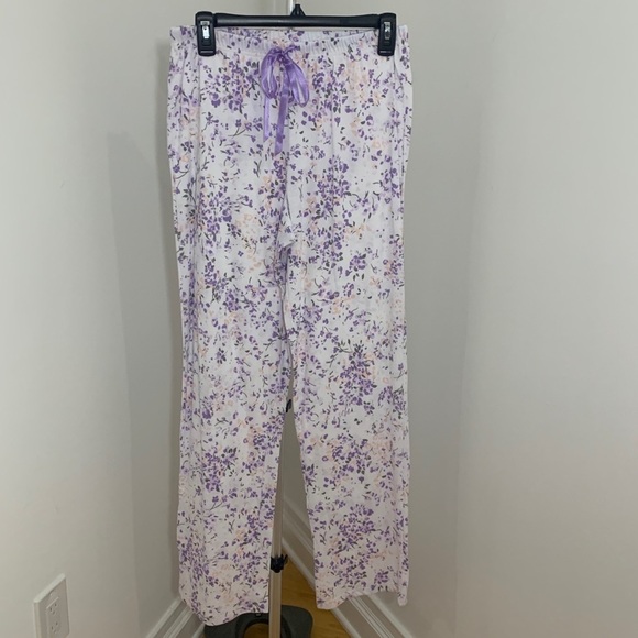 New Womens Croft & Barrow Purple Floral Pajama Set Size Small - Picture 3 of 14